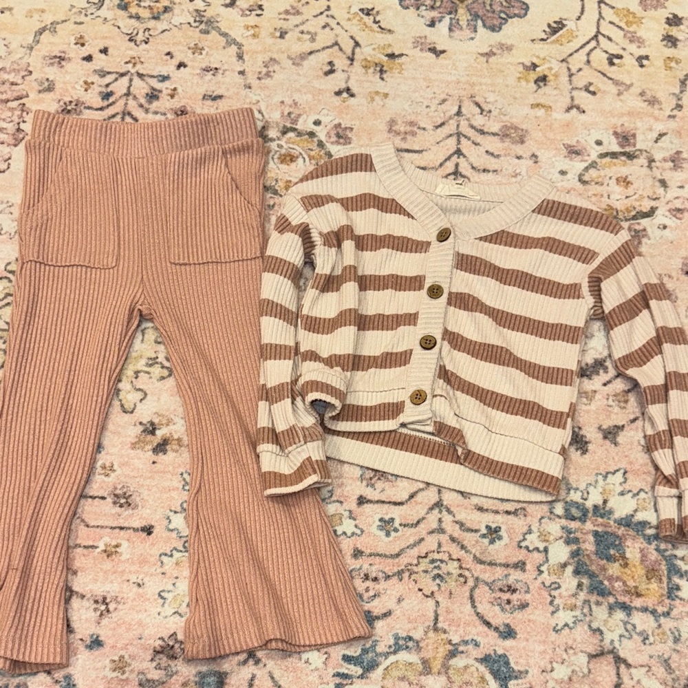 Jessica Simpson Pink and Brown Kids Matching Set